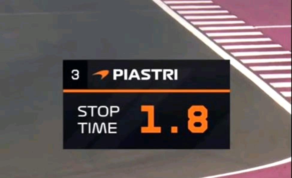 能感受到皮亚诺里斯的愤怒！好在迈凯伦给皮亚斯特里进站换上硬胎1.8s（本赛季DH