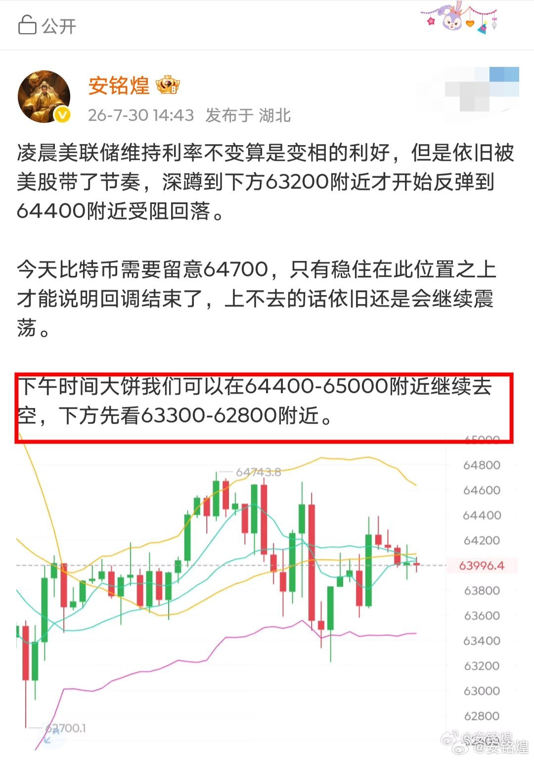 65000的空经历了漫长的的等待终有收获了。大饼700点空间，姨太28点空间。 