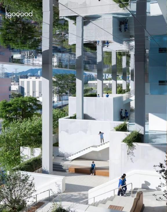 天空知城☁️深圳宝安中学第二实验学校
以“立体社区”为基本设计原理，从关心学生的