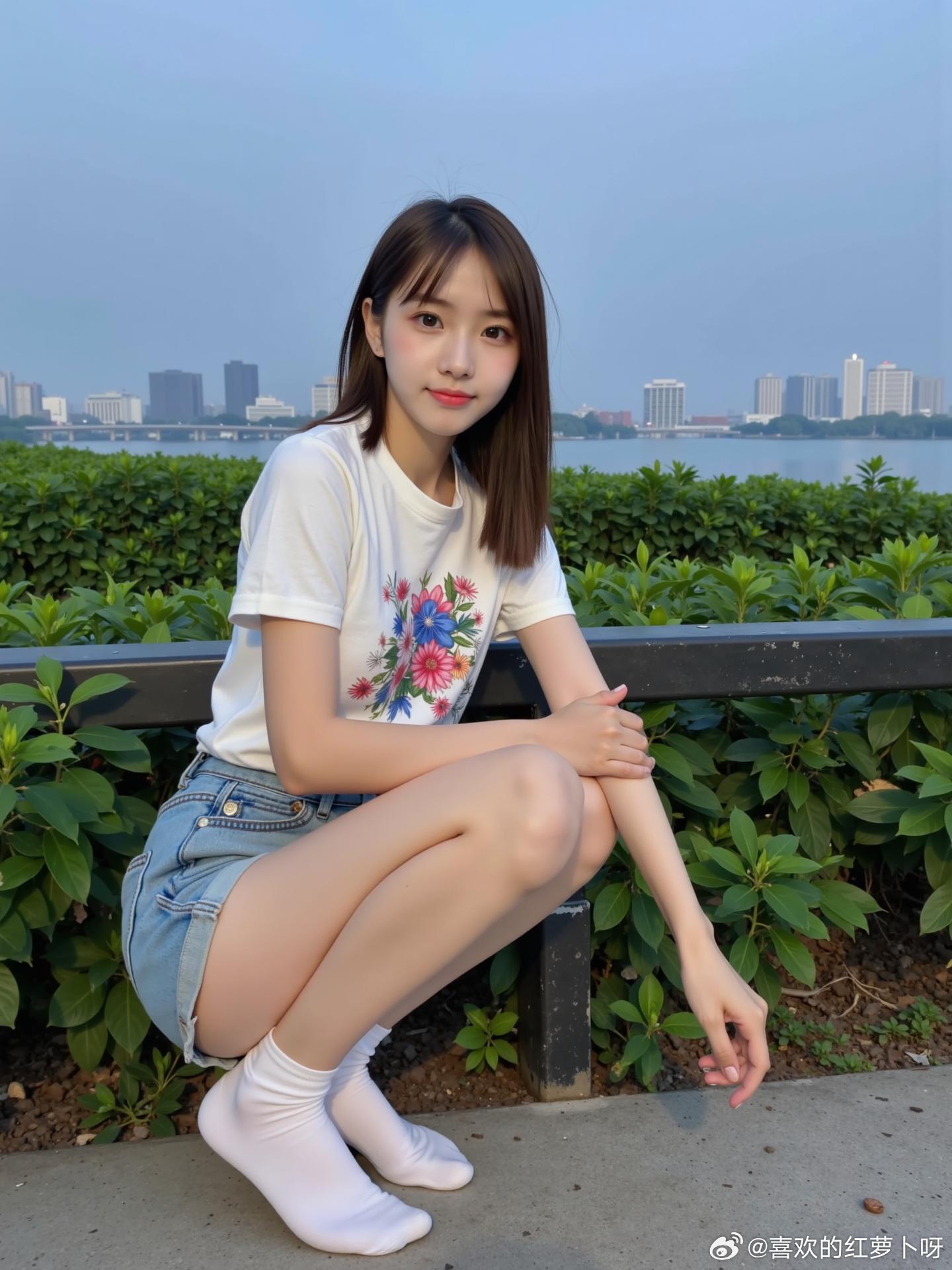 江边的傍晚 