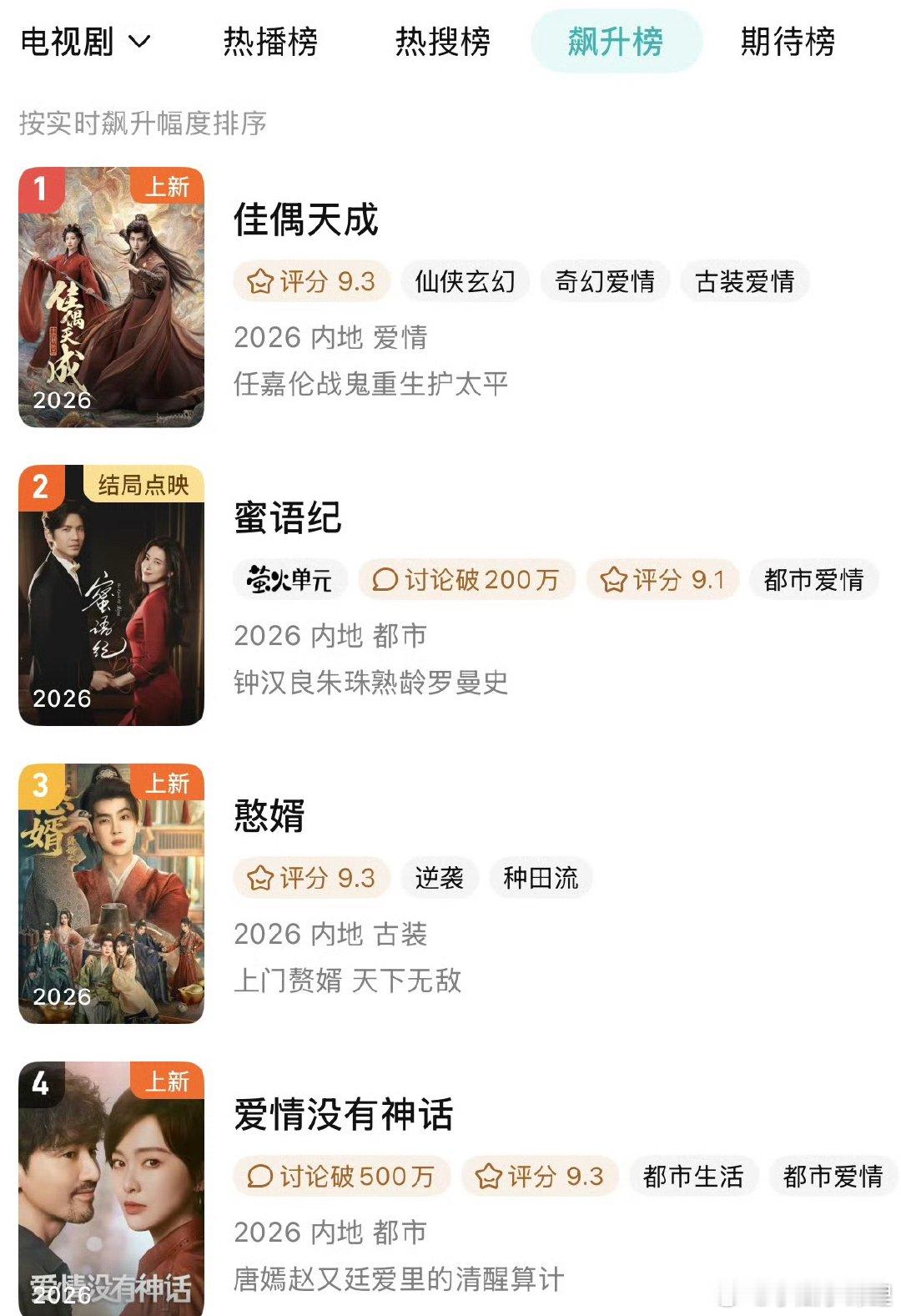 任嘉伦的佳偶很能打 