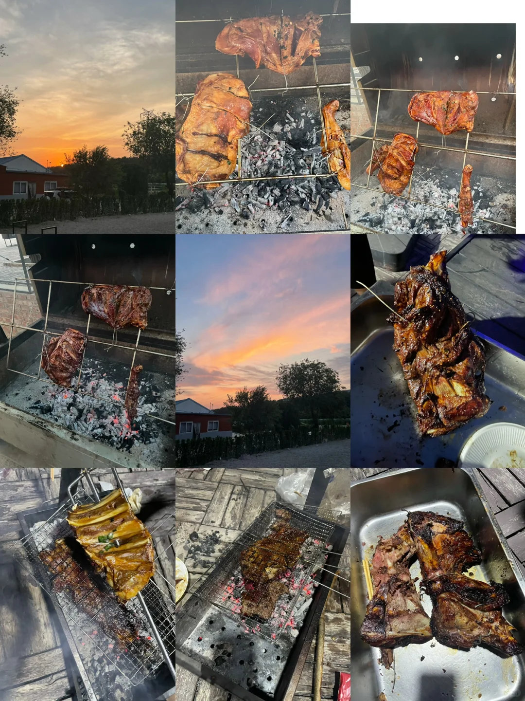 夏天｜日落｜马场｜烤羊