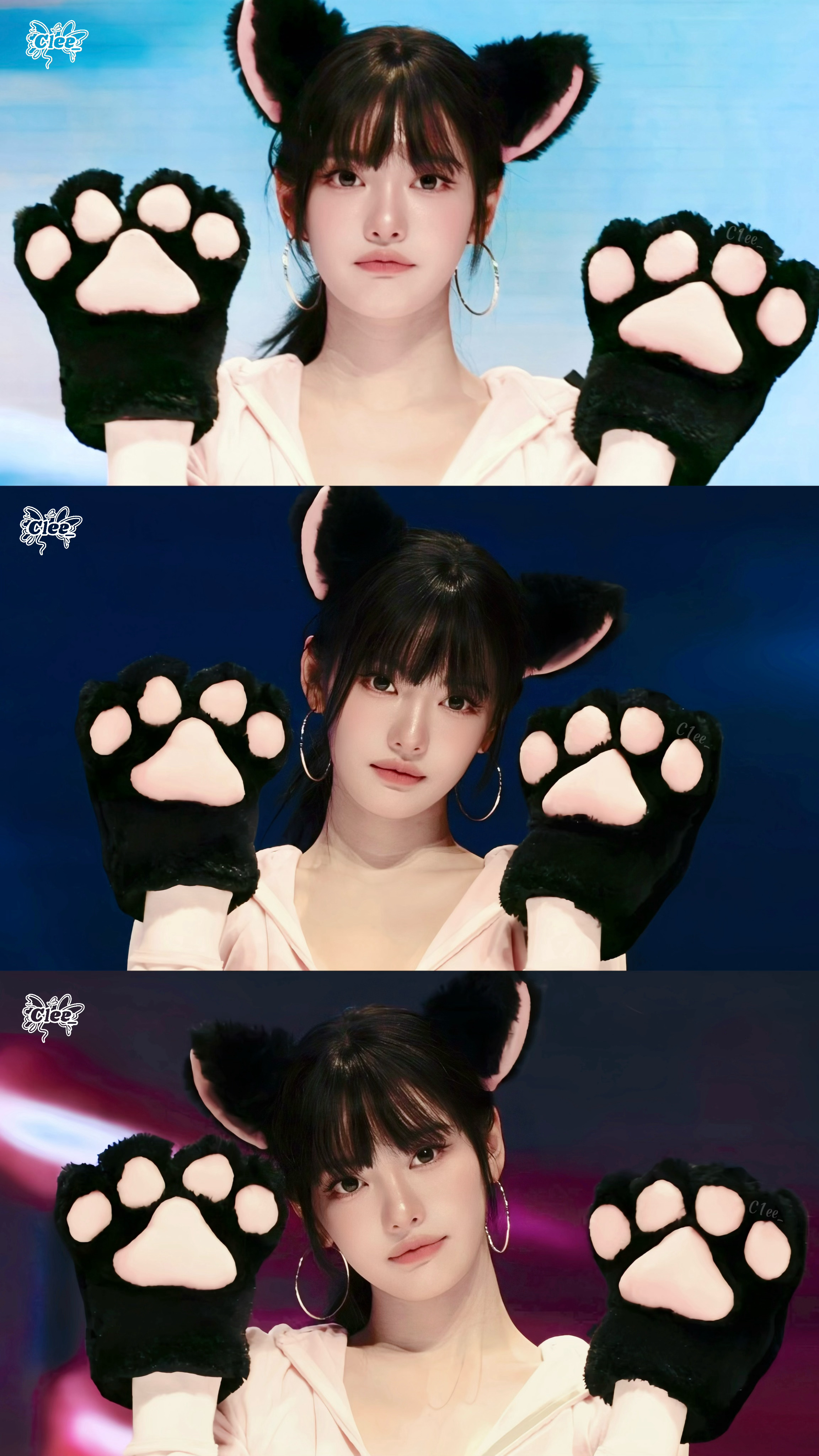 宁艺卓  260704 MS线下签售🐈⬛🐾喵喵3宫格x3🐾