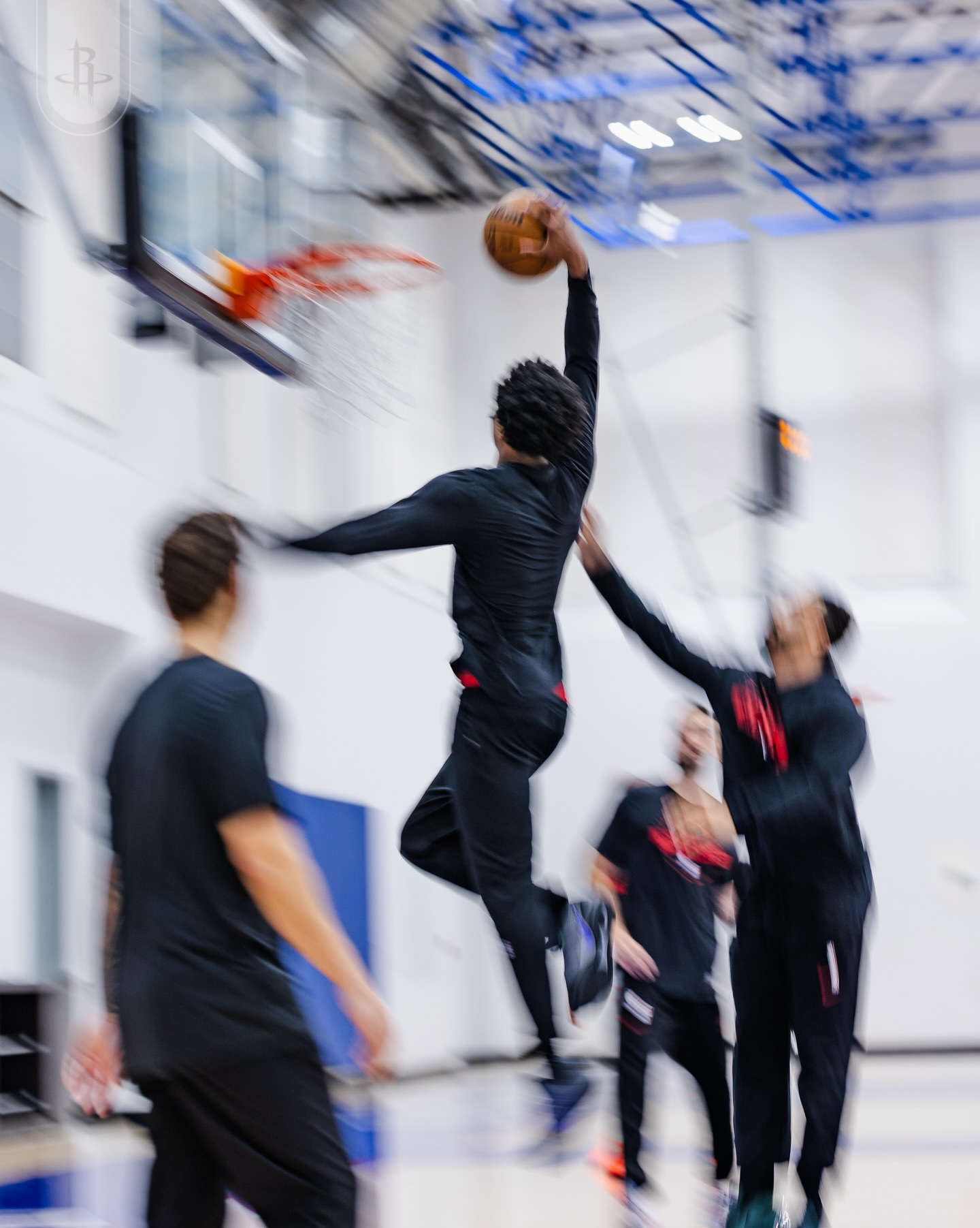 全力备战！客场训练日💪火箭vs湖人休斯顿火箭