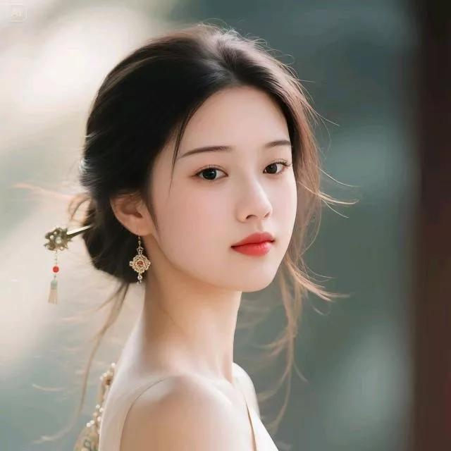 古风美人，清丽动人，宛若画中仙子。国风古代美人 温婉国风美人 温婉古风美女 中式