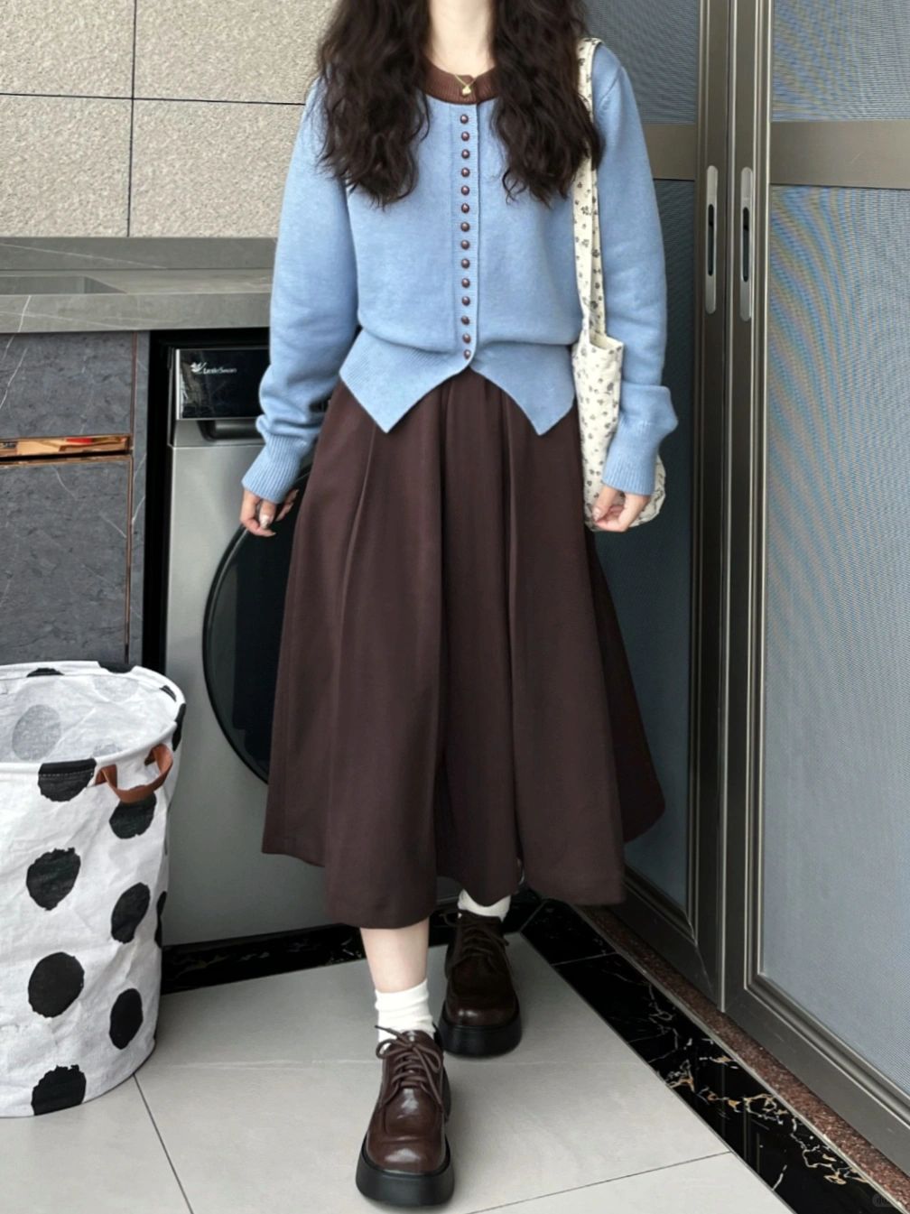 151cm｜啊啊啊复古蓝棕🥏🦔温柔风好加分～