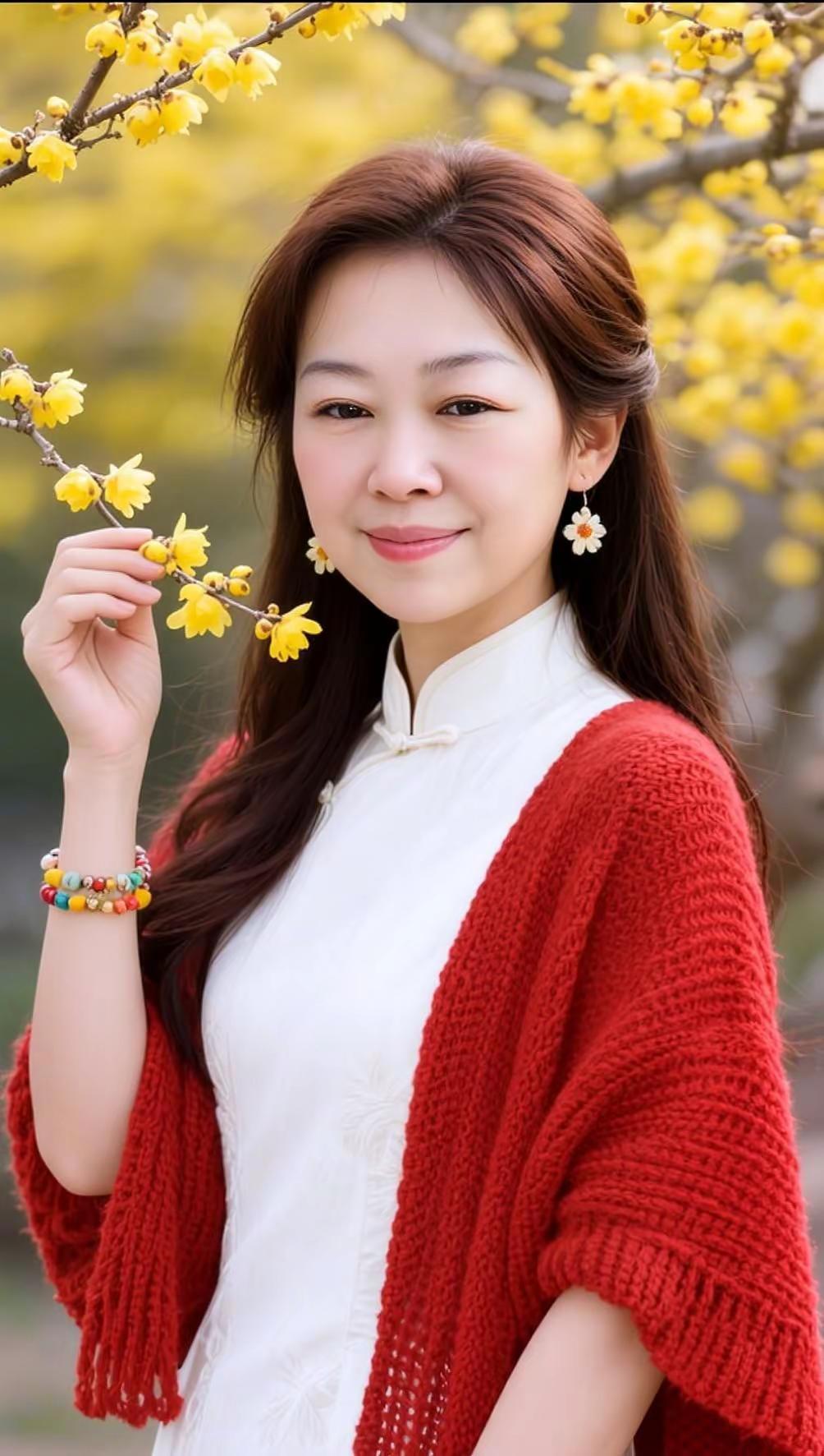 AI春日旗袍照 ai创作 这画面太美了