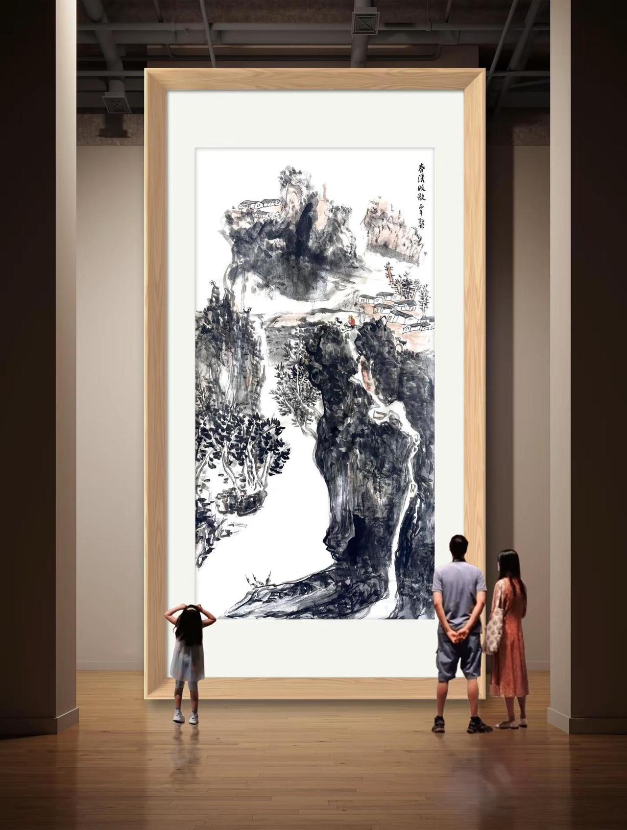 山水的故事——五一水墨创作之闲       这个“五一”没有驱车旅山看水，却在家