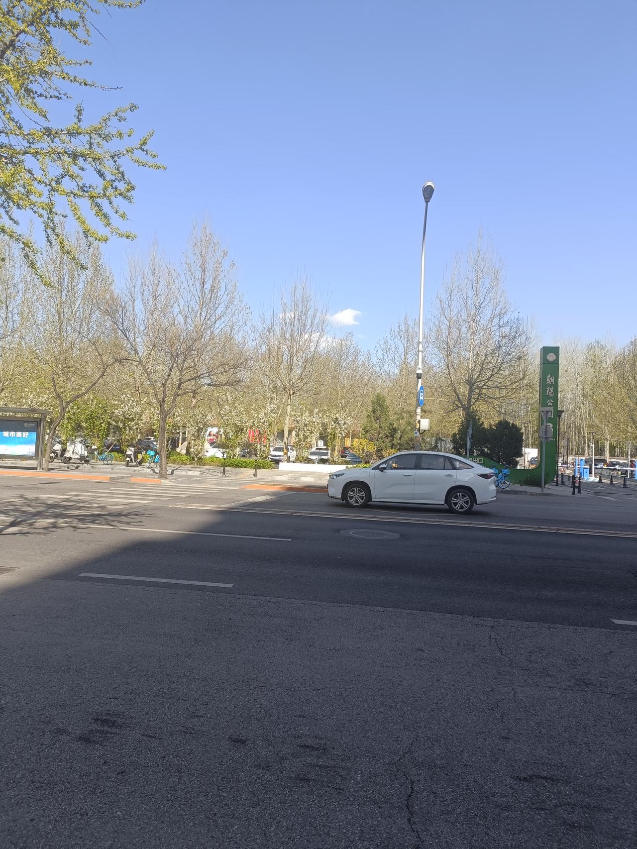 晒图笔记大赛看看今天的云，天空这边湛蓝一片，没一丝云层，对面的白云确很低，像要落