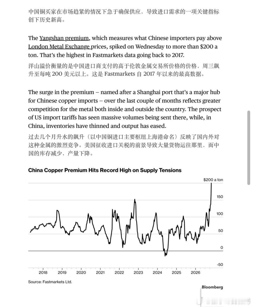 铜是不可或缺的工业原料，也是资本市场重要的大宗商品，现在被“卖空合约”操纵，铜成