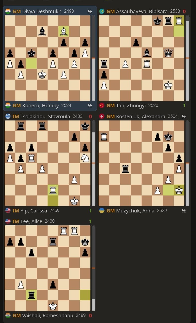 国际象棋美国【凯恩斯杯】邀请赛，第八轮，谭中怡执白战胜阿索巴耶娃（对局棋谱动态演