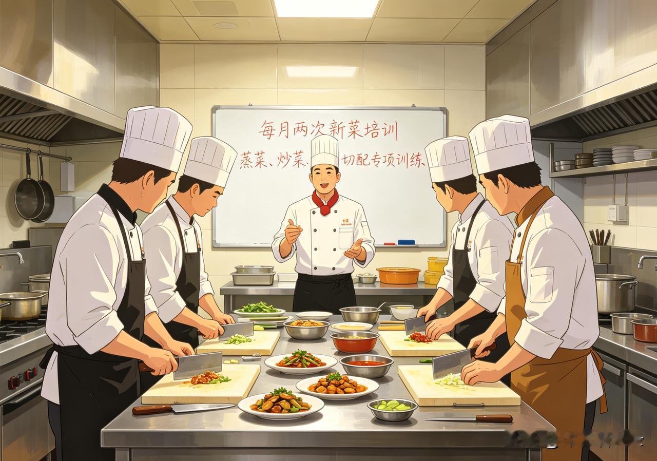 连锁餐饮为啥越做越稳？每月两次培训，真的太关键了！
 
干餐饮这么多年，我终于明