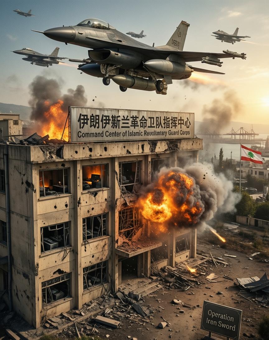 这事儿是以色列国防军那边自己公布的——3月6号下午，他们对贝鲁特南郊发动了一轮空