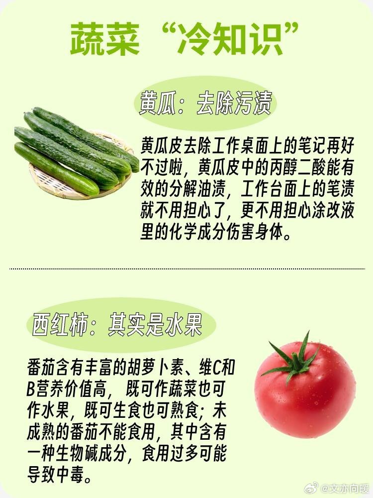 快来看看这些有趣的蔬菜冷知识，让你对常见蔬菜有全新认识 生姜能缓解呕吐，虽具体原