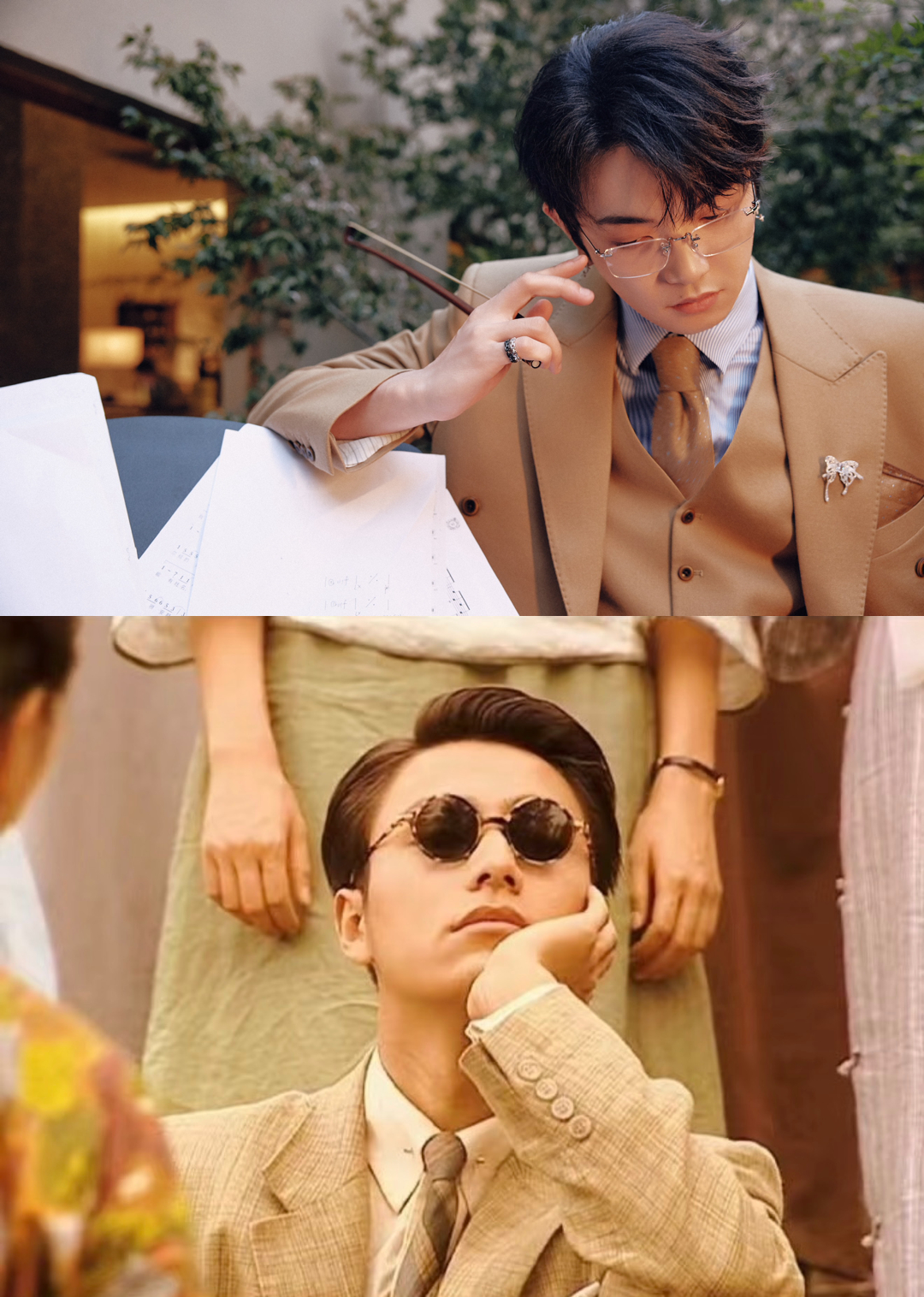 《声生不息华流季》里颜人中演金燕西，这造型太贴合了！他往那一站，就像从民国旧时光