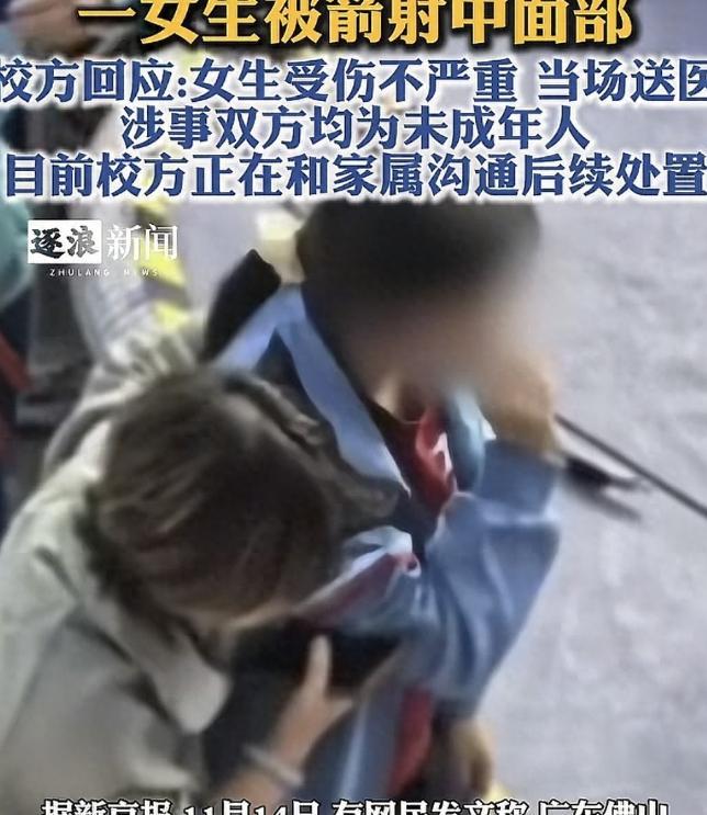 关于一学校女生被箭射中面部一事，有几点看法：
1.   误伤是肯定的，高三的学生