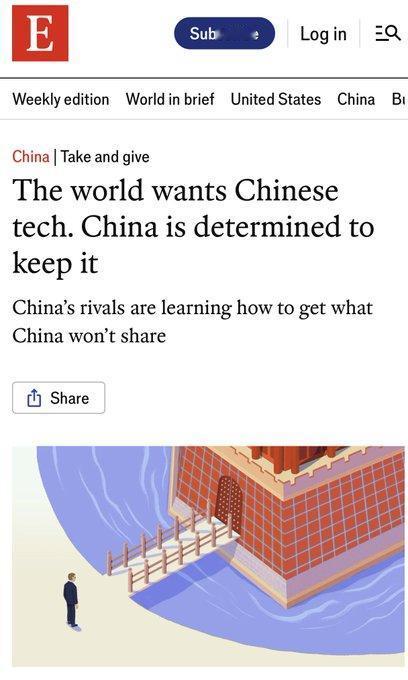 世道变了！西媒发文，讽刺中国对先进技术搞“校园高墙”，不进行“分享”[笑哭]
