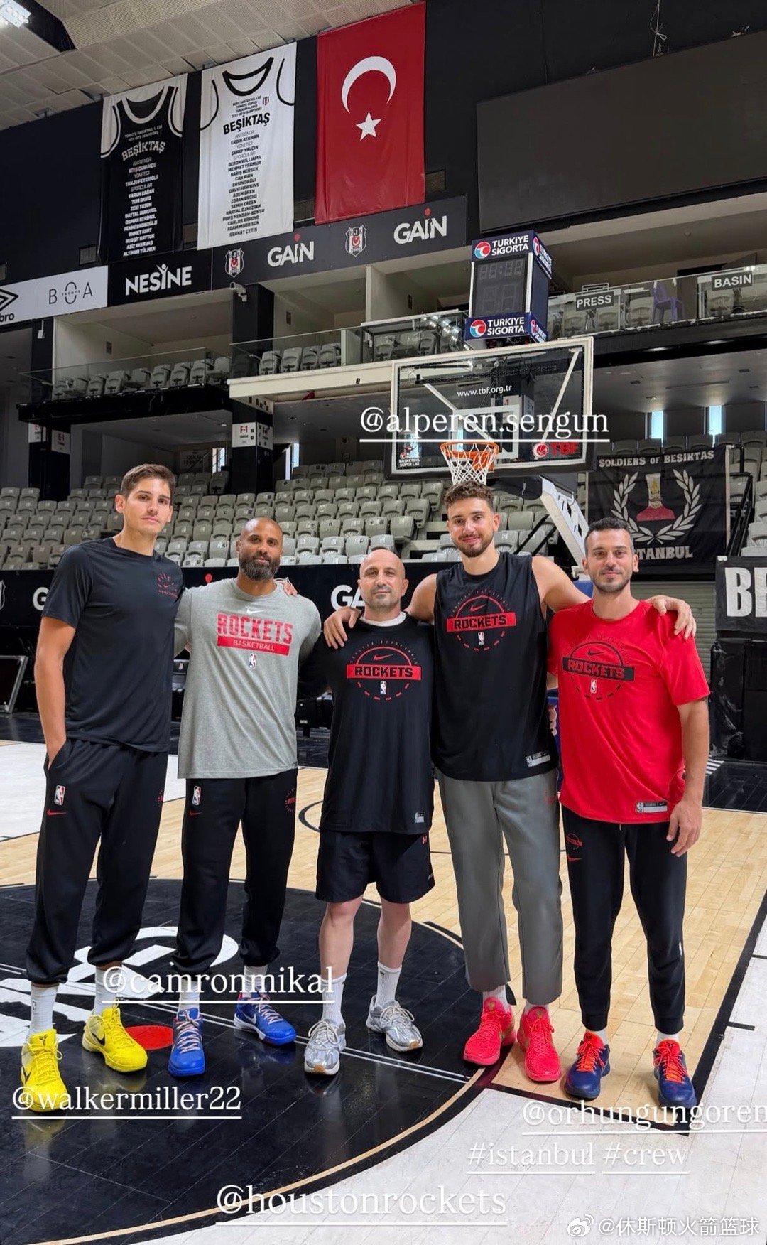 申京和他的火箭助教陪练团👀休斯顿火箭nba吐槽大会休斯顿火箭