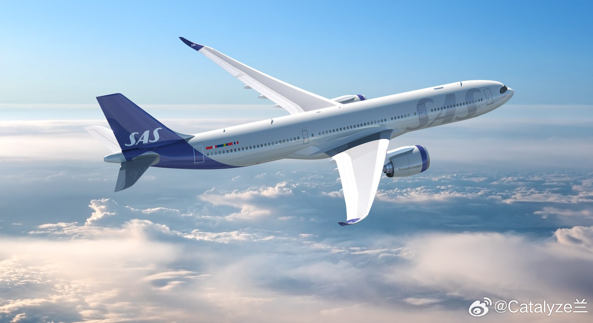 SAS订购18架A330neo！🛫 北欧航空宣布购买18架A330neo，作为