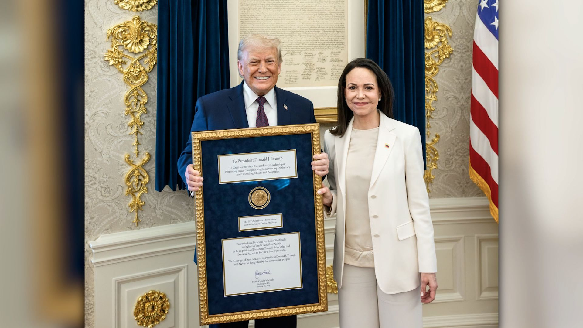 特朗普称因未获诺奖不再考虑和平 据PBS报道，并经挪威首相办公室一位官员证实，特