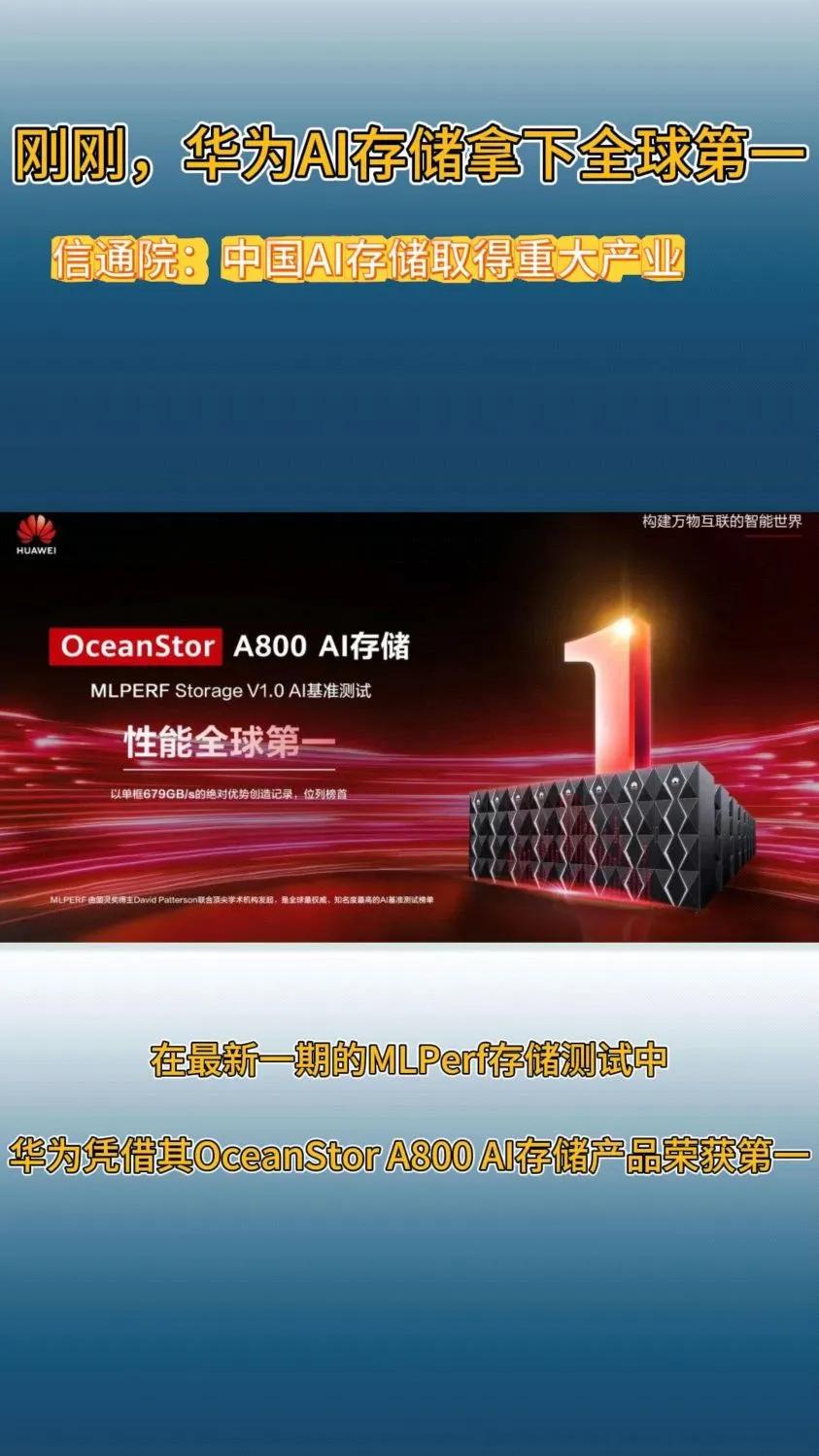 又一个安静的赛道，绝对实力，华为OceanStor A800存储斩获IO500榜