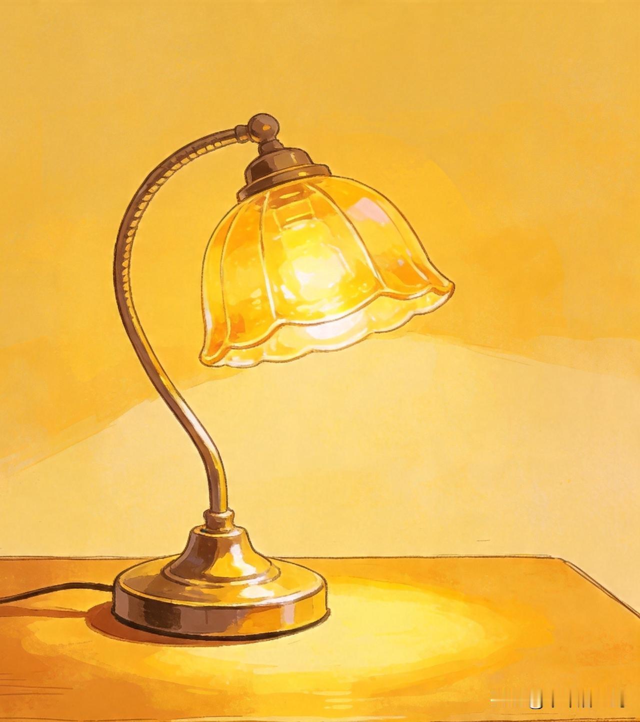 灯光

小时候怕黑，
母亲总在走道里留一盏灯。
淡淡的黄光，像一枚半熟的蛋黄，