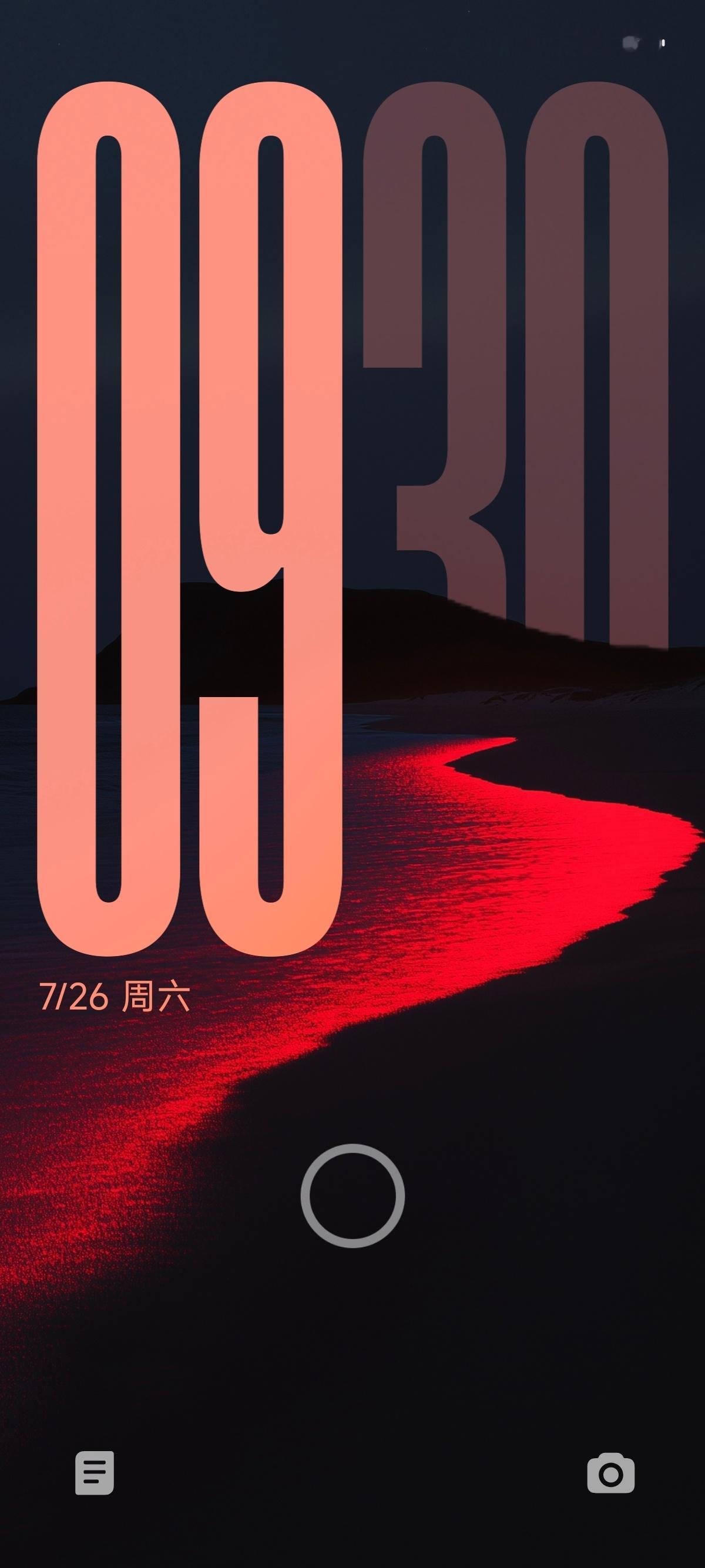 这张壁纸配澎湃OS的全屏AOD，真的是顶级审美了 ​​​