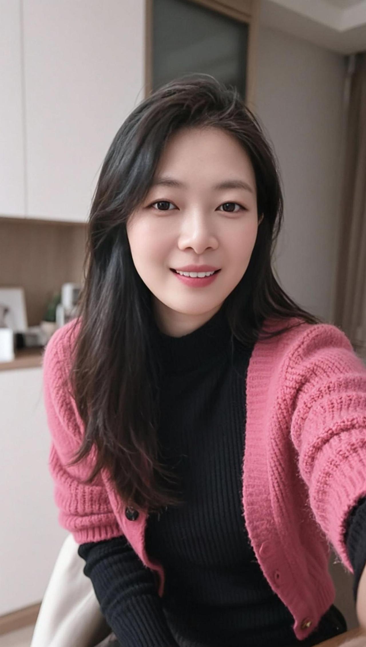 AI居家生活照 甜美优雅写真 甜系女孩 治愈系笑容 高贵优雅