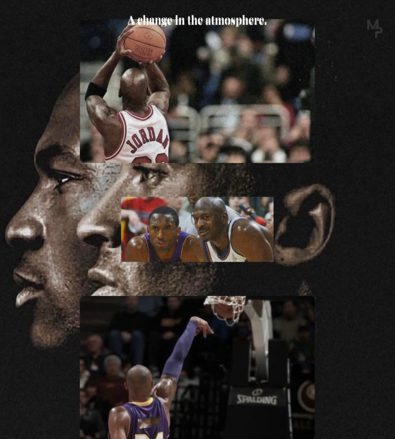 篮天下 科比与乔丹，激励青春的篮球传奇🏀Images via mindprio