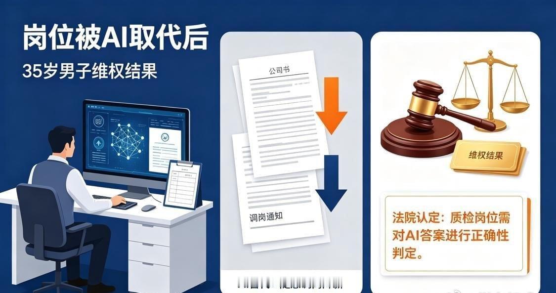 分享网易新闻《35岁男子收到岗位被 AI 取代通知，拒绝大幅降薪后被单位开除。》