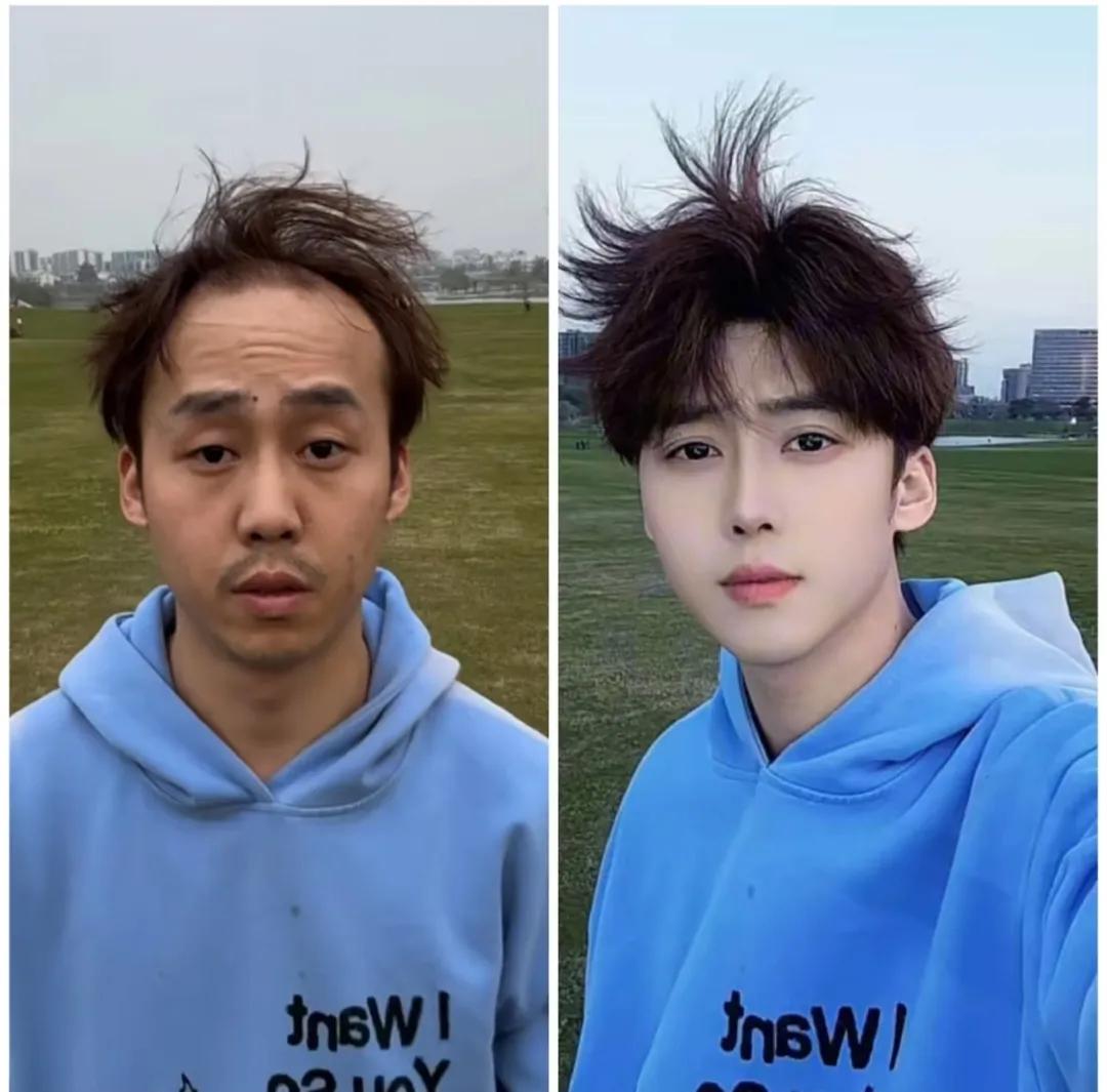 男生变帅也太简单了！开完美颜简直判若两人，看你们还敢网恋吗？