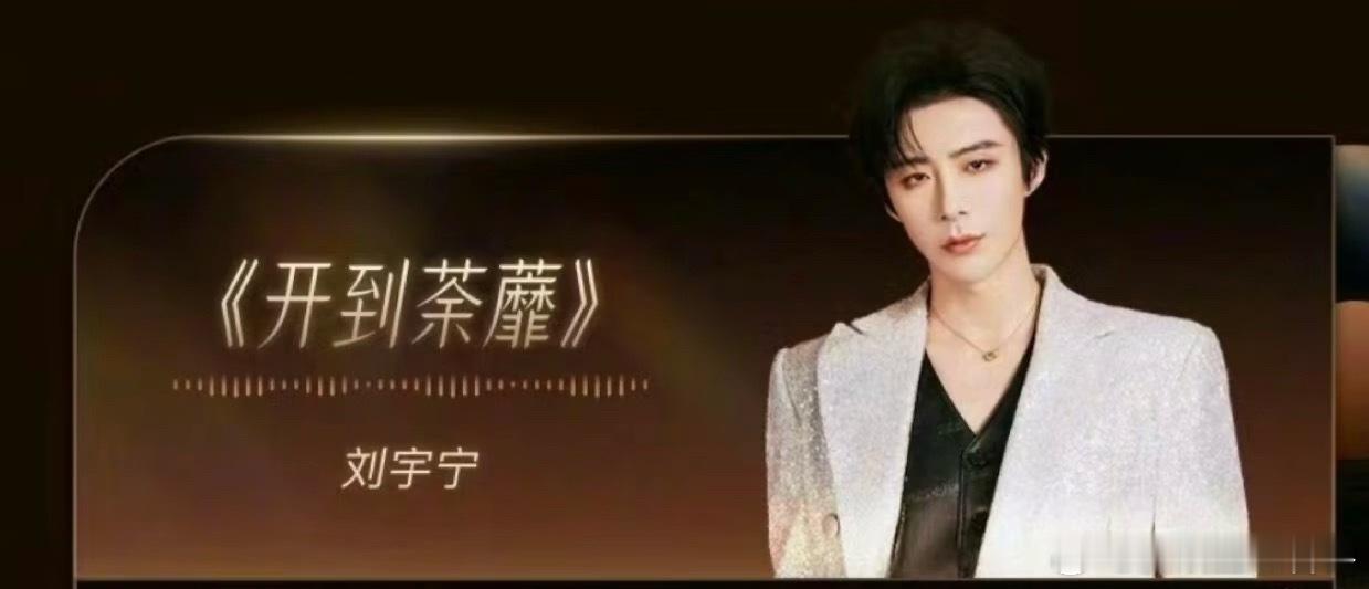 期待宁哥演绎出独特的味道很放心期待惊喜刘宇宁唱开到荼靡