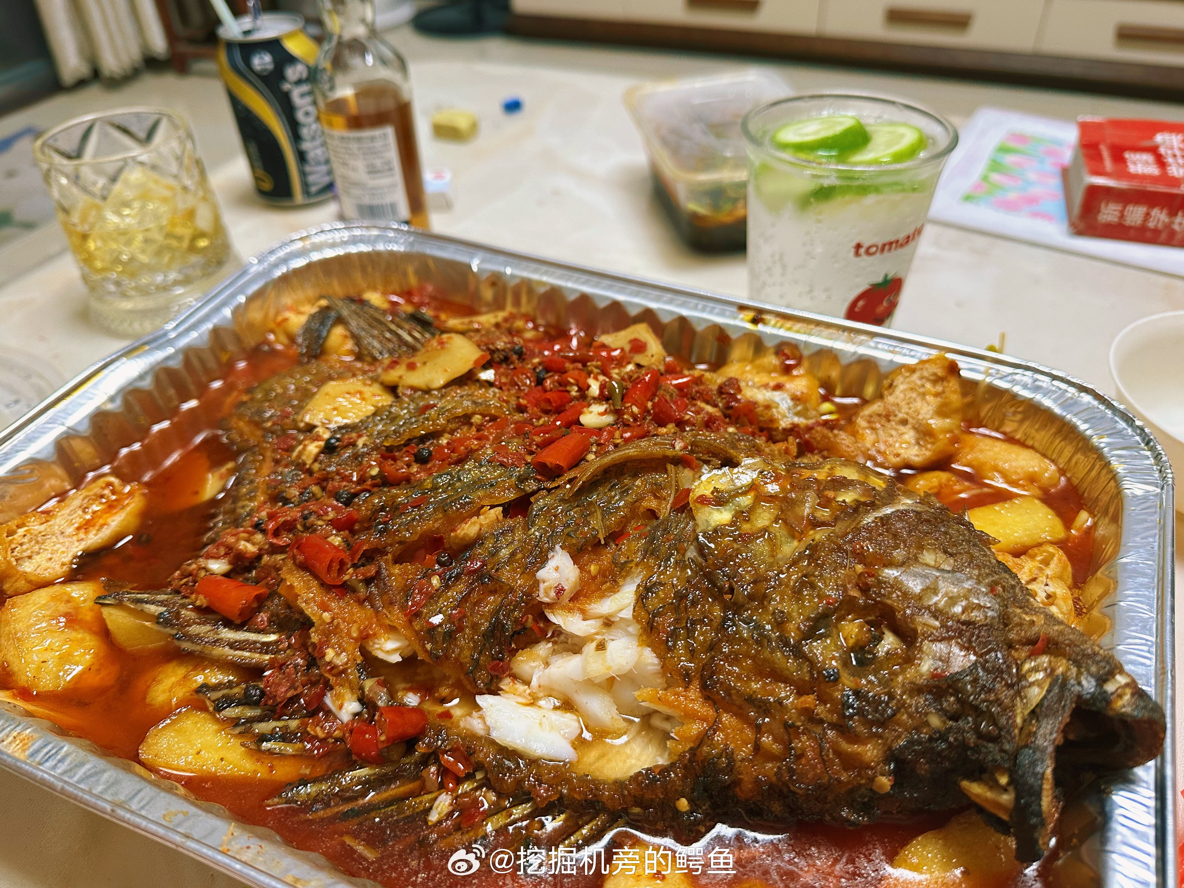 好久好久没吃过烤鱼啦🐟 ​​​