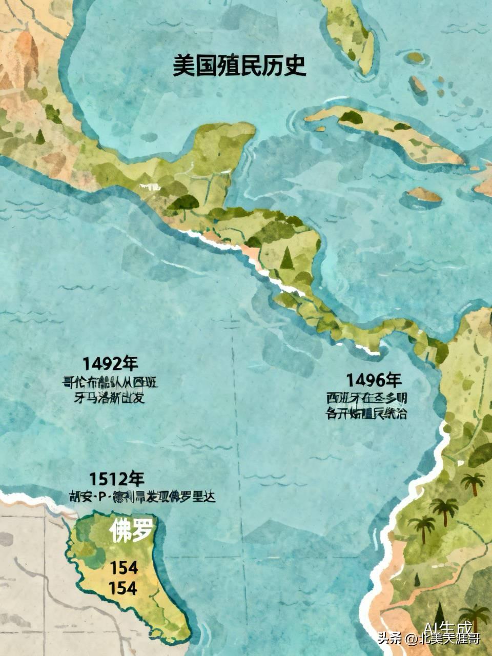 美国殖民（移民）历史看完这篇你就懂了

  美国最早的殖民统治，追溯到1492年