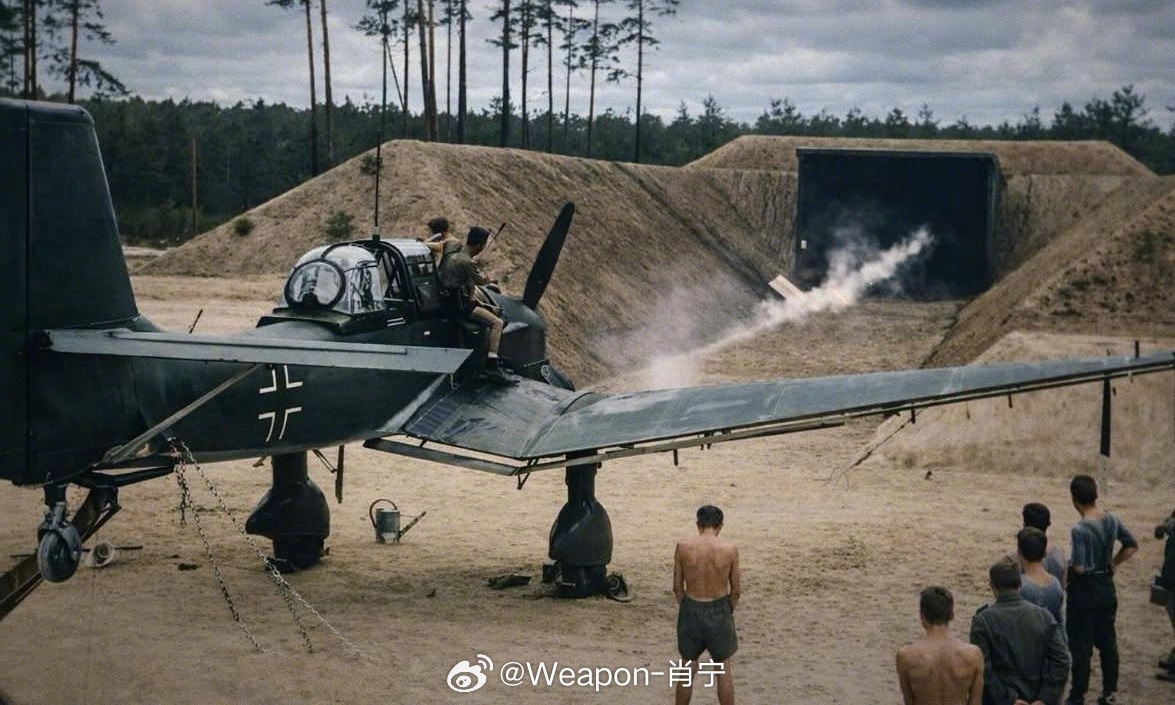 照片中的历史[超话] 1939年，一架德国容克斯Ju 87B-1“斯图卡”轰炸机