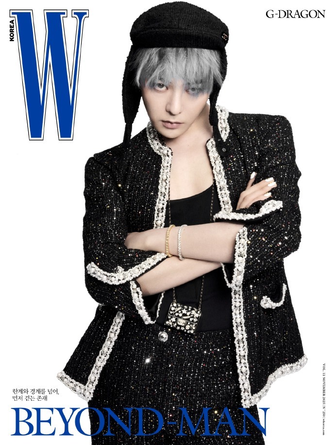 权志龙W韩版八封 权志龙登《W》韩版11月刊封面！创刊至今单人八封最高礼遇！不愧