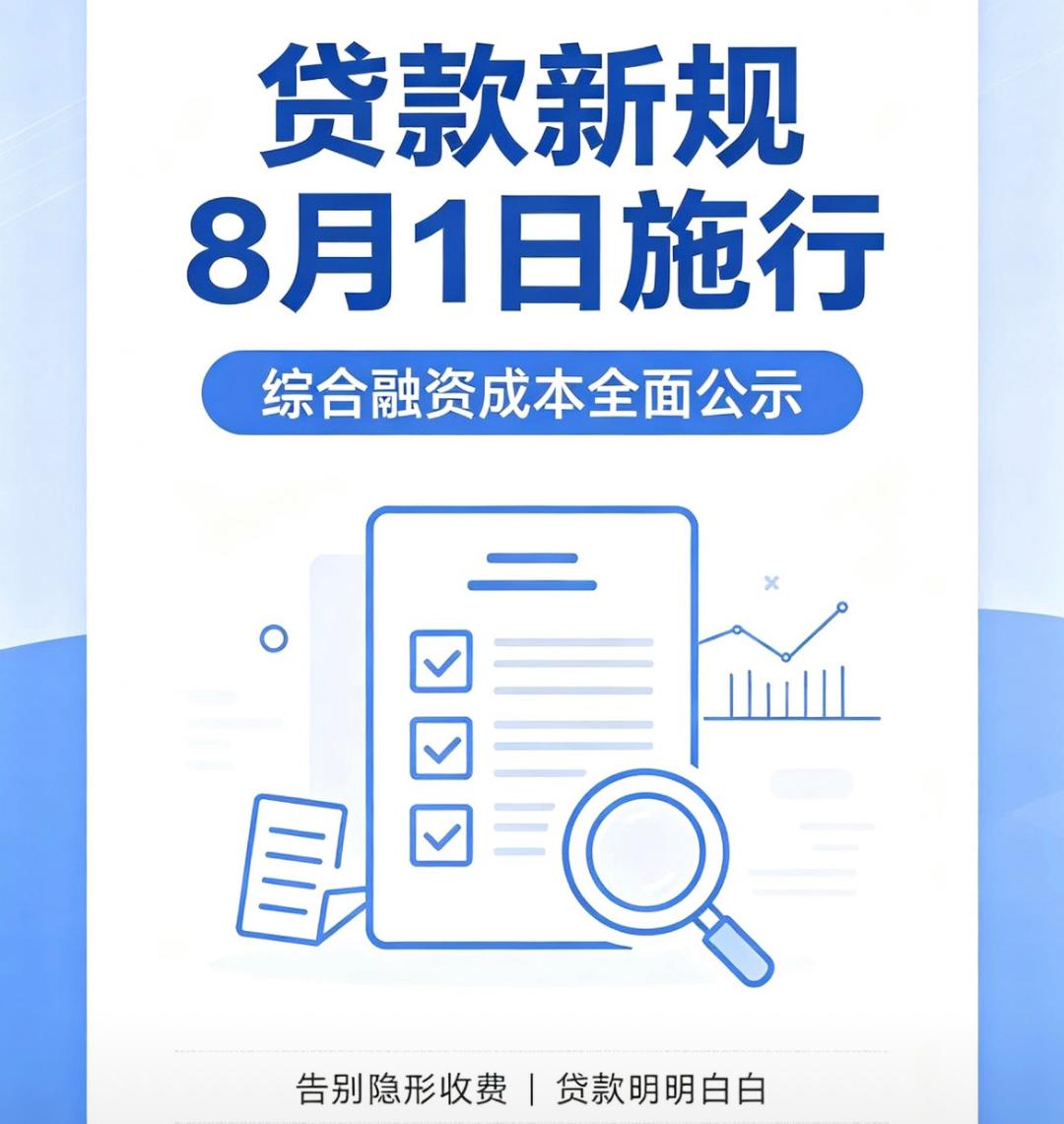 个人贷款新规8月1日起正式实施

8月1日，国家金融监督管理总局、央行联合出台的