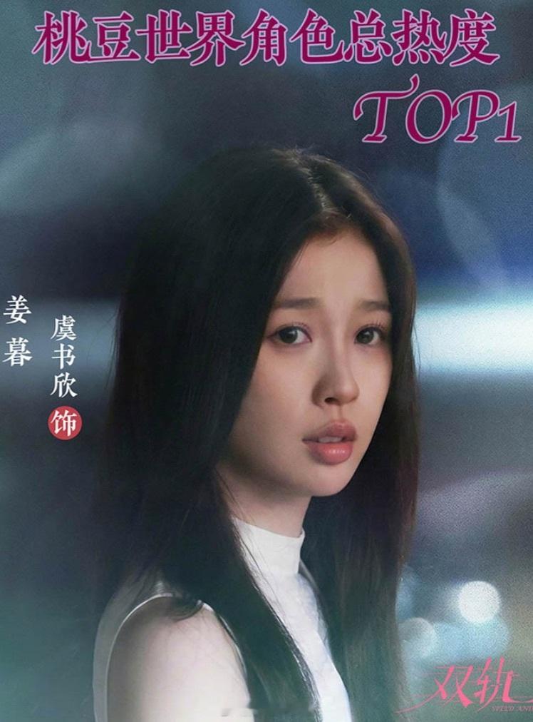 一觉醒来，虞书欣双轨姜暮登顶爱奇艺桃豆世界角色热度总榜TOP1啦！不愧是951！