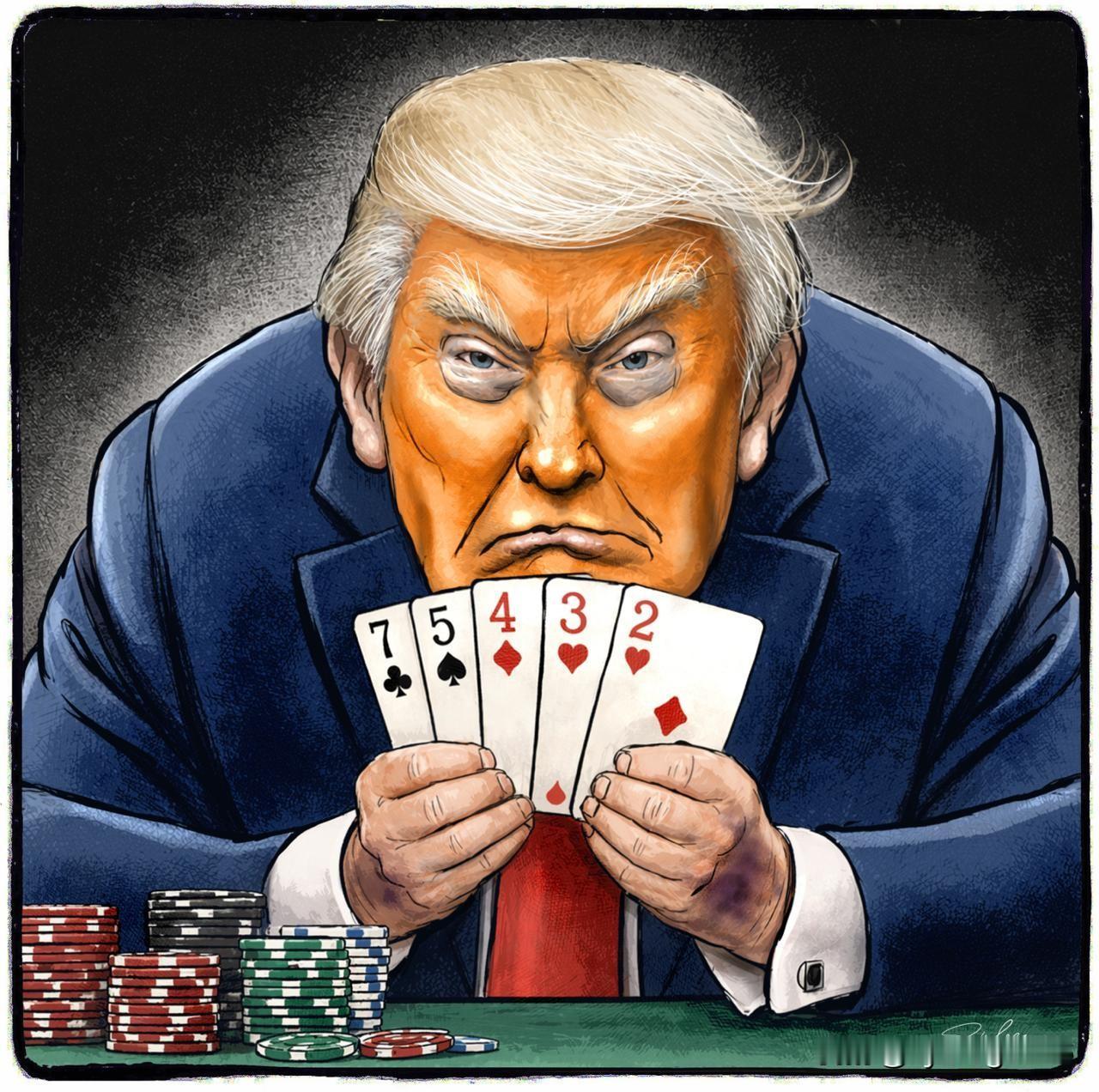 🇳🇱荷兰《NRC》报纸最生动地诠释了特朗普在霍尔木兹海峡谈判中的立场。

他