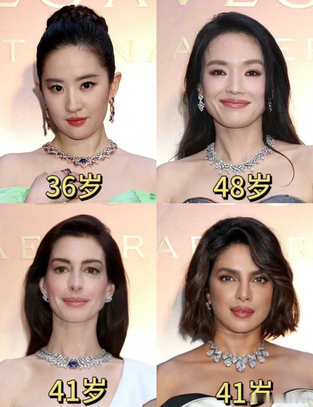 #刘亦菲回复舒淇#在这个把女明星小图拼在一起，标上年龄，不断雌 竞的时代，刘亦菲