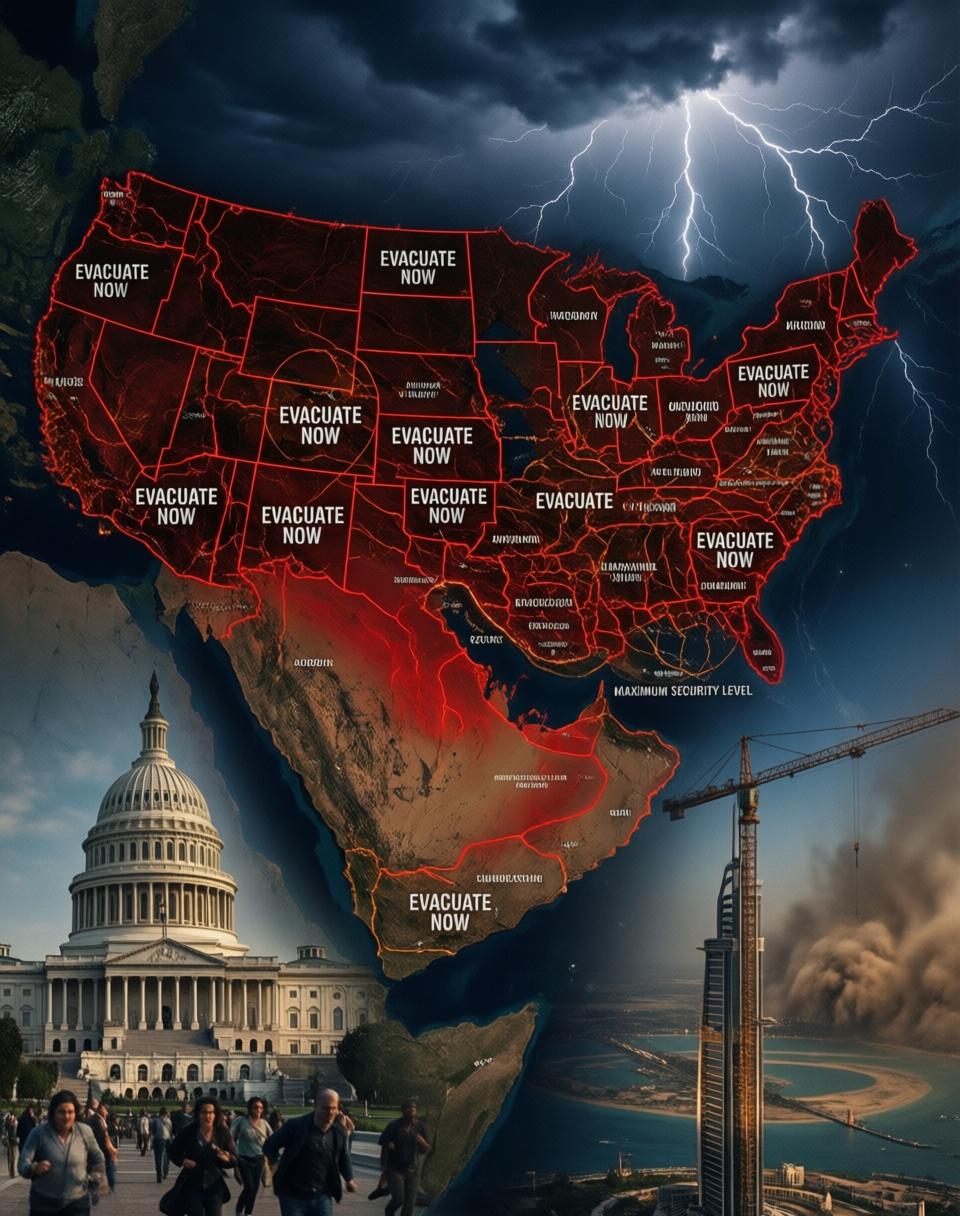 全线撤人！一天之内，美国连发8道撤离令，整个中东都被拉响了最高警报。

事情发生