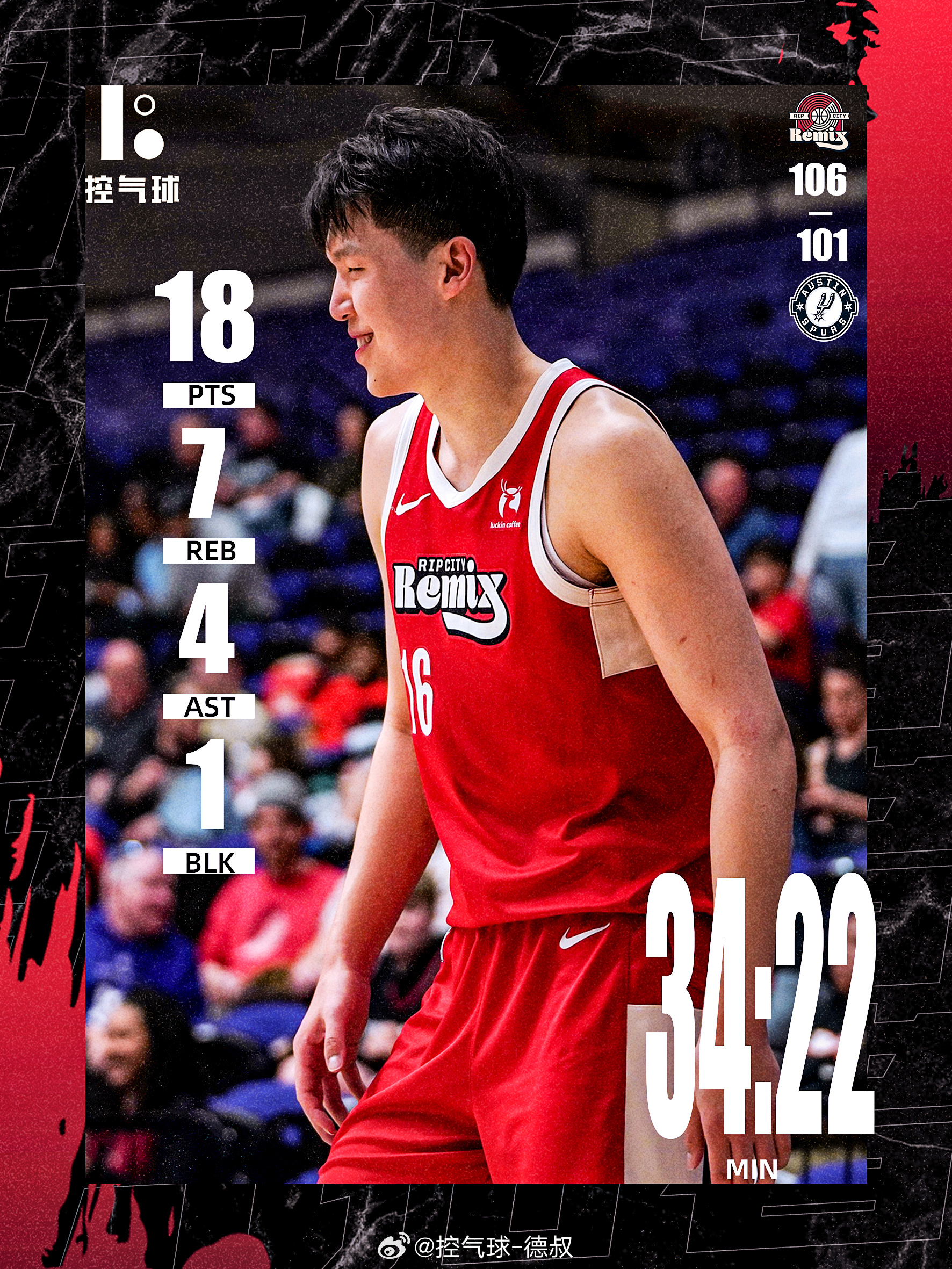 杨瀚森：上半场手感迷路？没关系，下半场直接给你开无双！6中1变6中6，最后再来个