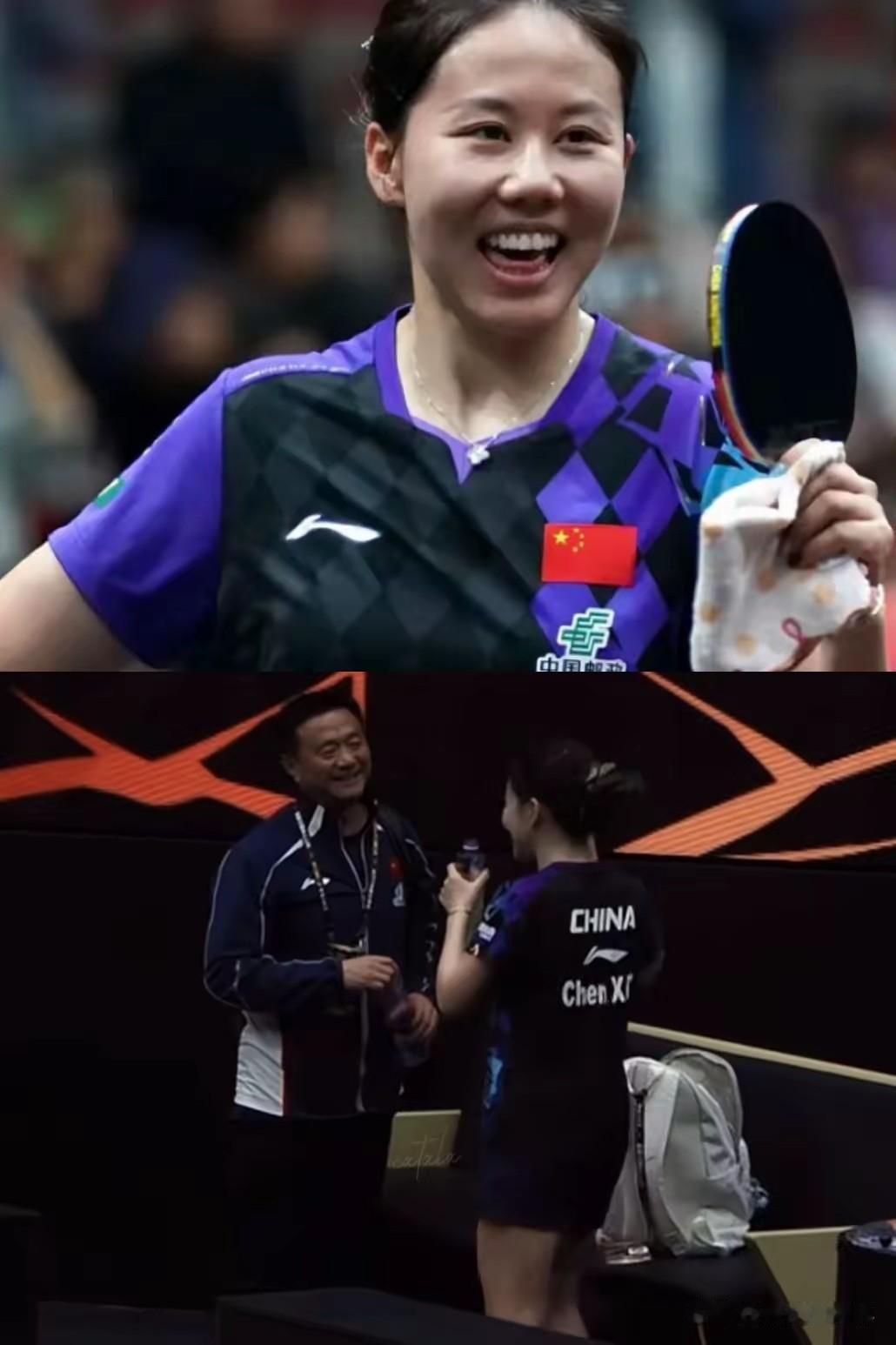 陈幸同，
我真的低估你了。

10月9号这场女单八强战，
前两局打完，我相信不止