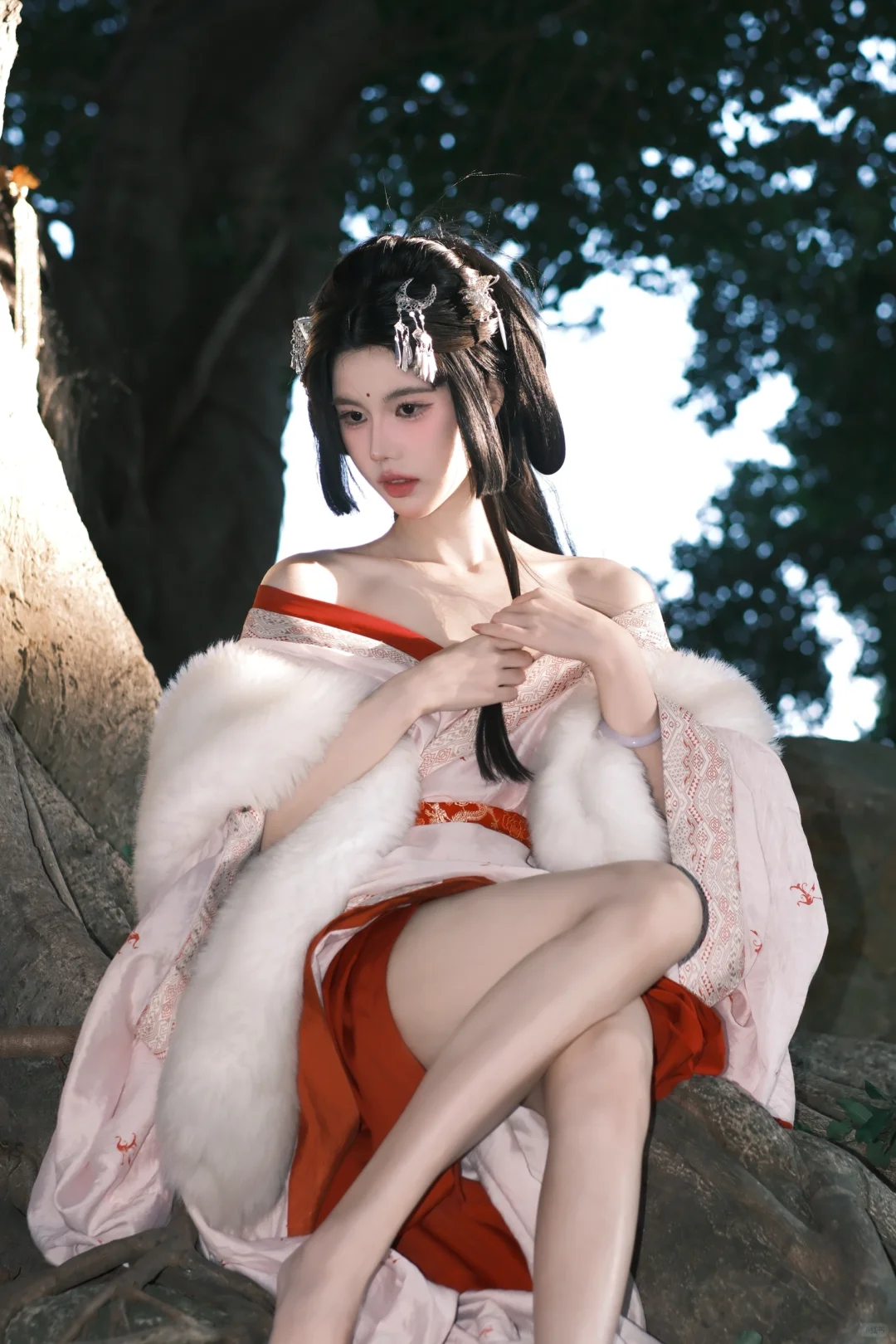 小唯狐狸or玉兔？|古风战国袍汉服写真