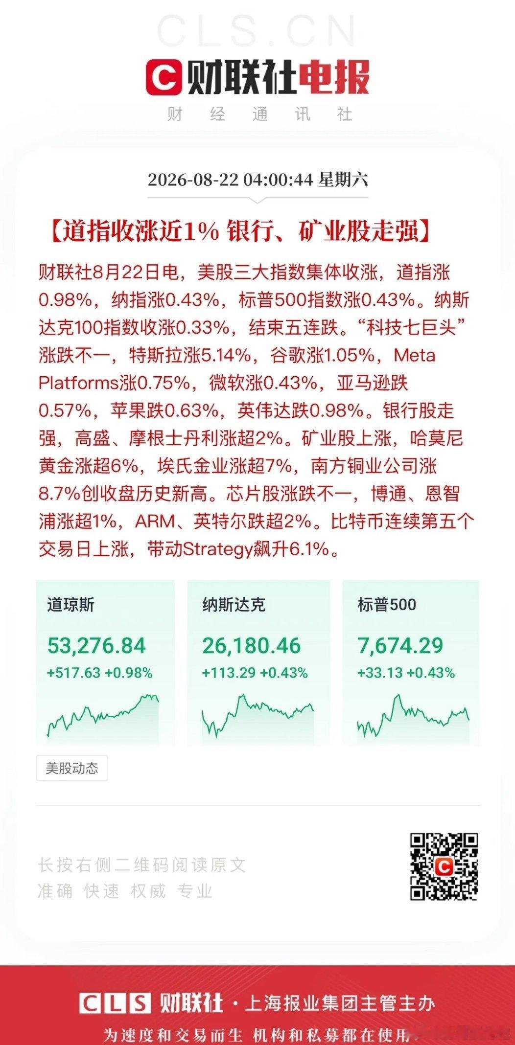 美股下跌是真机会？关键时刻道琼斯成分股和科技七巨头发力，为了证明债券应对策略有效