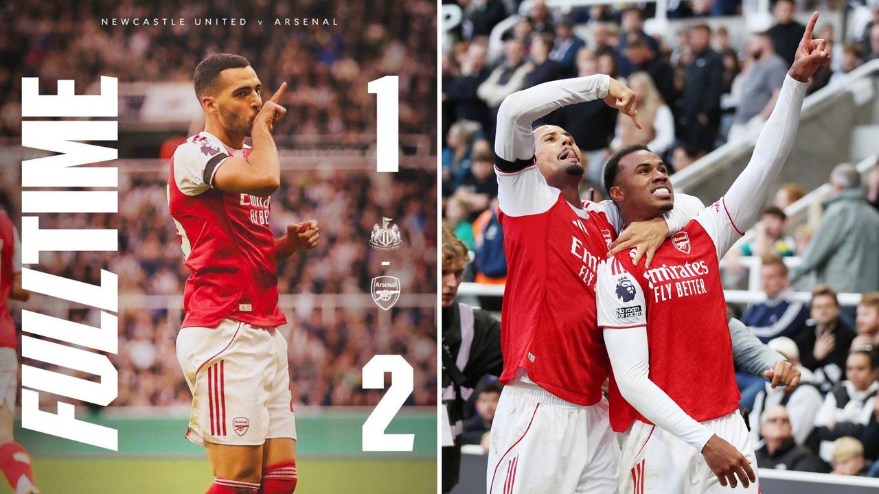 英超：阿森纳客场2-1逆转纽卡斯尔联，距榜首利物浦2分。
托纳利助攻沃尔特马德破