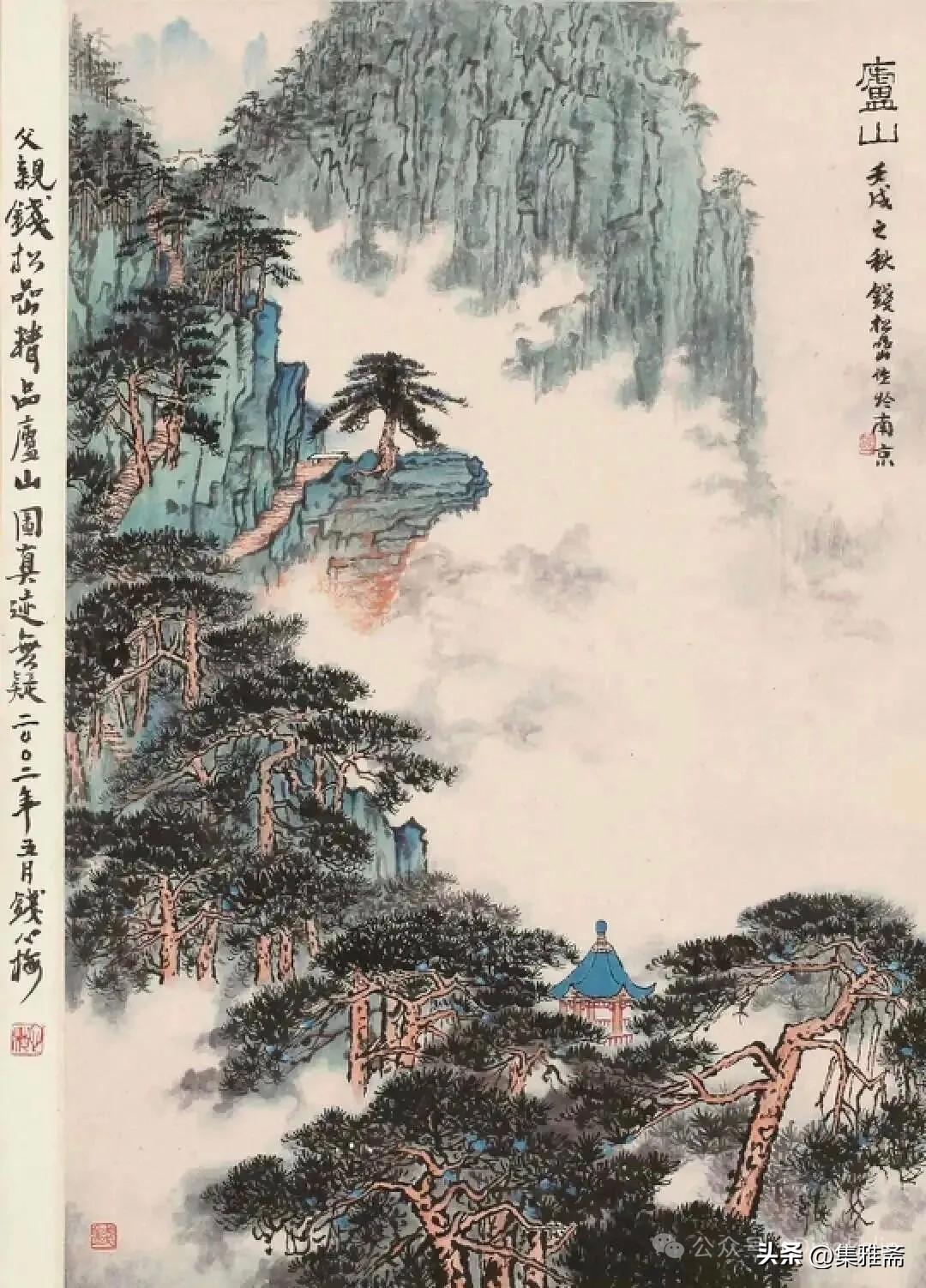 钱松喦山水画 ，雄浑厚重！

钱松喦是 "新金陵画派" 核心代表，其山水画熔铸传