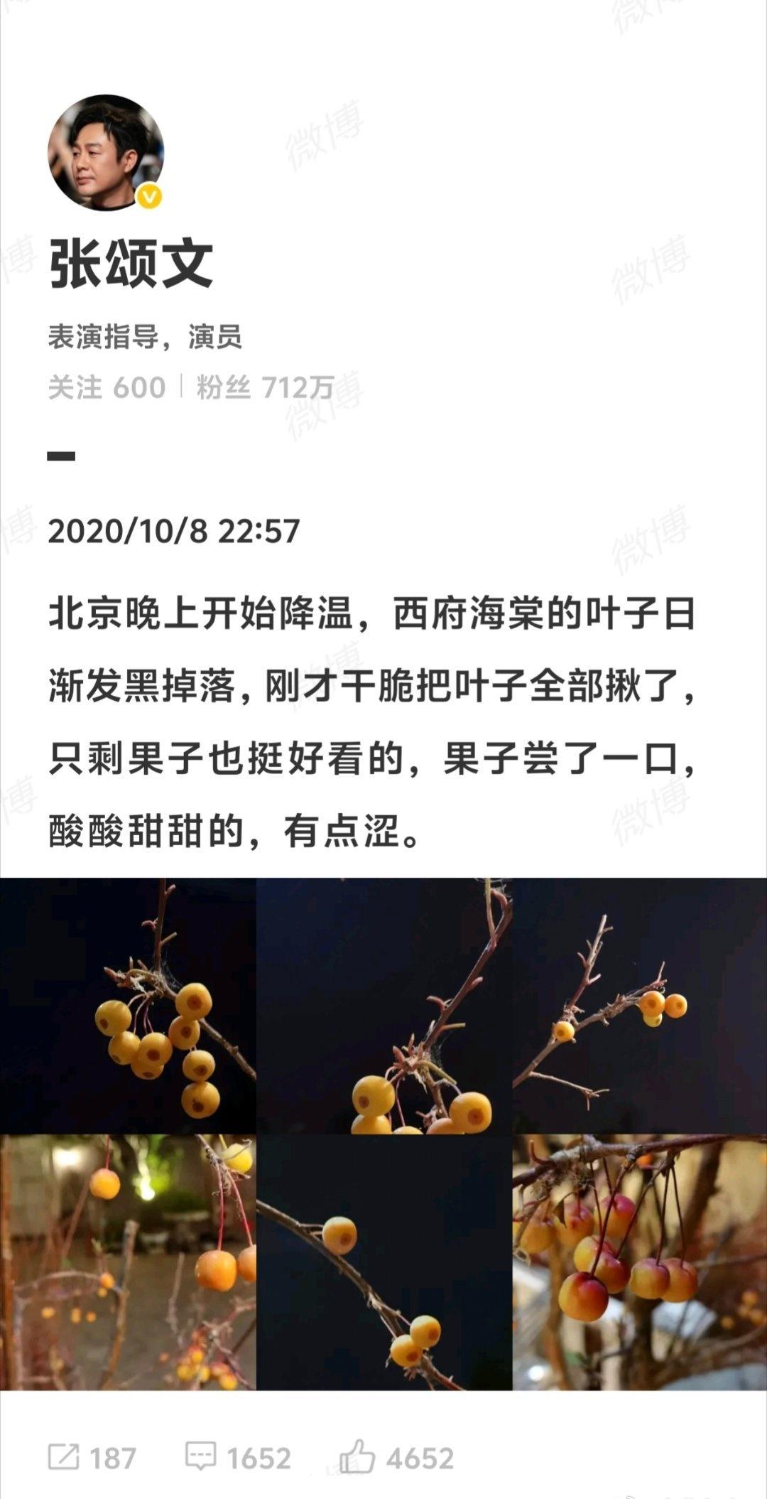 张颂文超话全世界最好的张颂文 考古

西府海棠——小熊:我是吃了，目前没有肚子疼