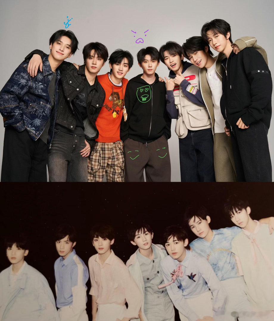 时代少年团复刻早期经典照片一模一样 好用心时代少年团