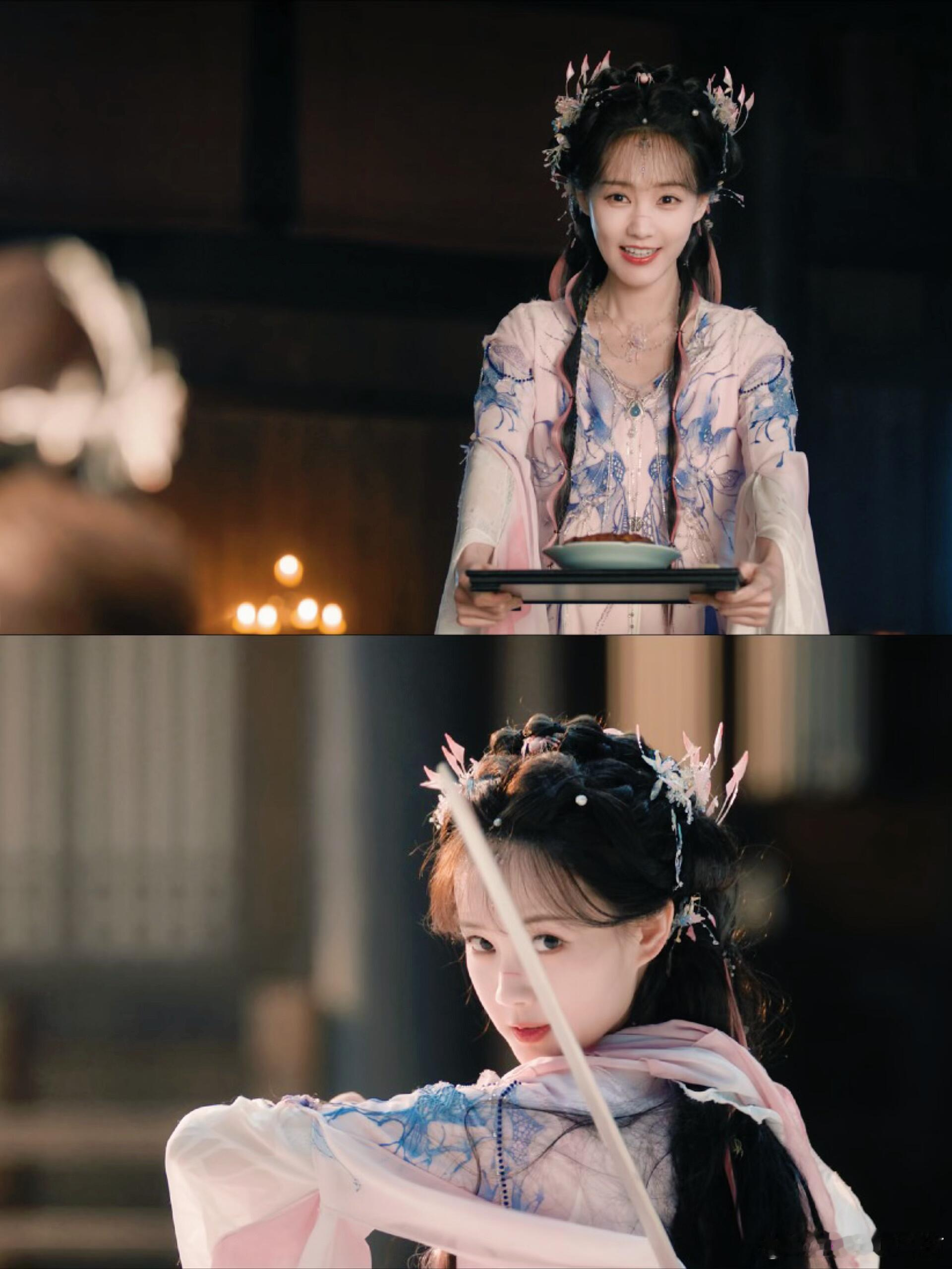 天地剑心李一桐打戏花絮北舞出身就是不一样！这剑花挽得衣服都自动让路了，李一桐你终